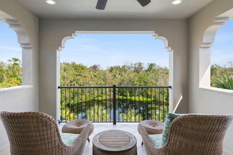 The master and loft area have access to this patio balcony