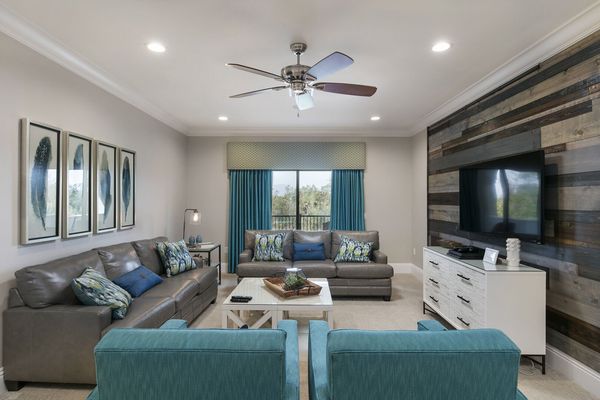 Sit back and relax in the third floor loft area with a 50-inch SMART TV and PlayStation 4