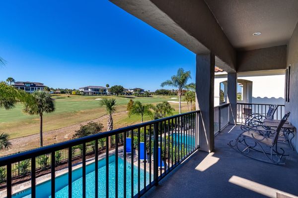 Balcony views from your second-floor master suite