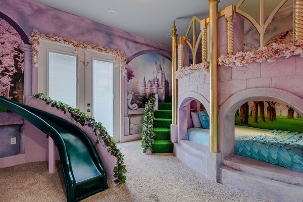 This custom built themed bedroom is perfect for princesses