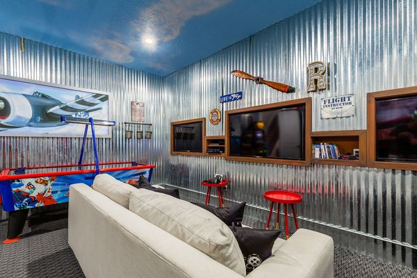 Welcome to the Hangar the most thrilling room in the home, a private arcade.