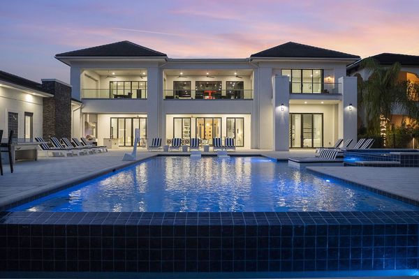 Enjoy an evening swim in the private 50 ft x 30 ft. infinity pool