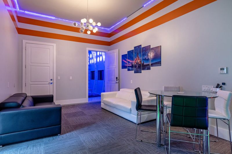 Head to the secret game/lounge room to watch all your favorite shows