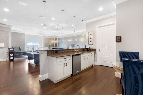 You can host any viewing party in this luxury lounge room