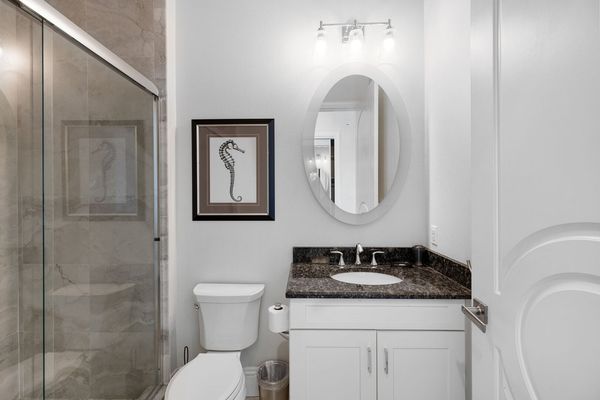 En-suite bathroom has a walk-in shower