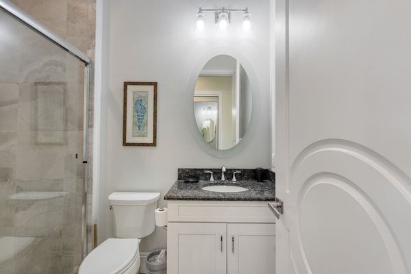 En-suite bathroom has a walk-in shower