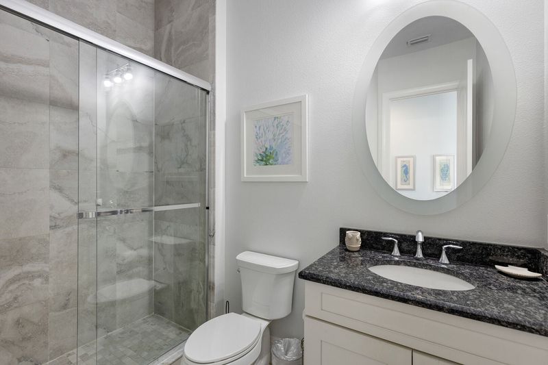 En-suite bathroom has a walk-in shower
