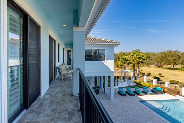 Enjoy the day while relaxing out on the balcony