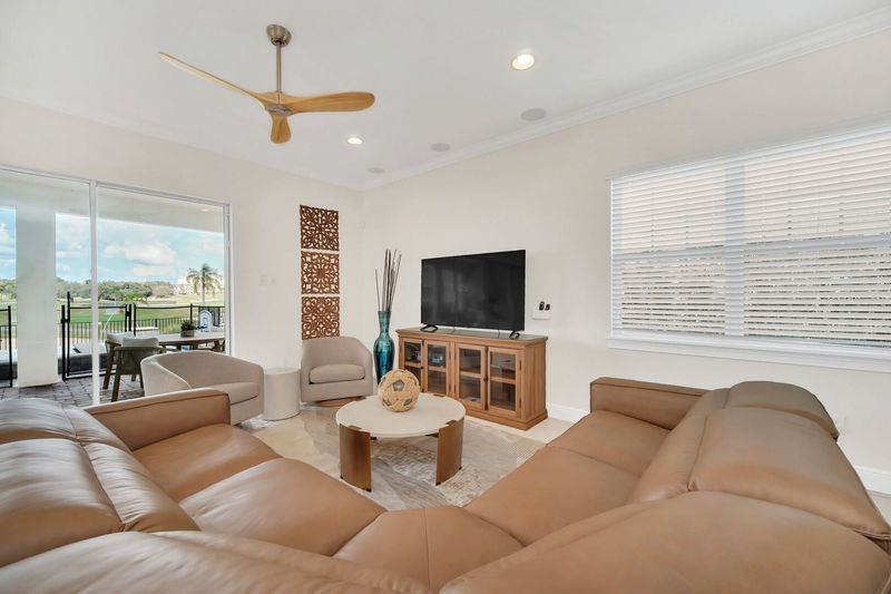 Relax in the living room area and catch up on some TV