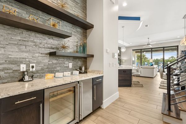 The wetbar is ideal for a nightcap after a long day in the parks