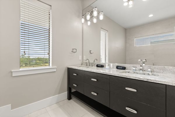 This bathroom is spacious enough for any couple