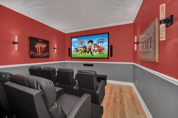 End the night off right with a movie in your own private movie theater