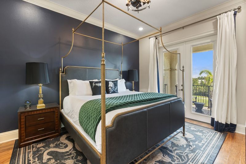 Yet another beautiful master bedroom with a King bed to cozy into at night