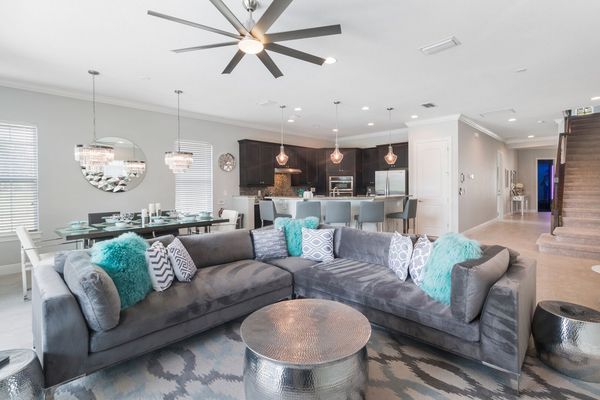 Enter into this beautiful home with an open living space and luxurious furnishings