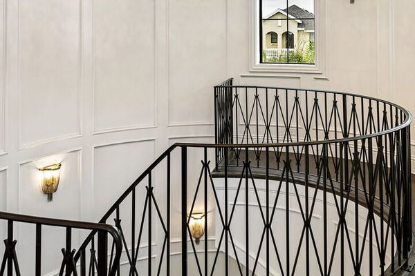 The centerpiece of Reunion Chateau is this gorgeous custom chandelier