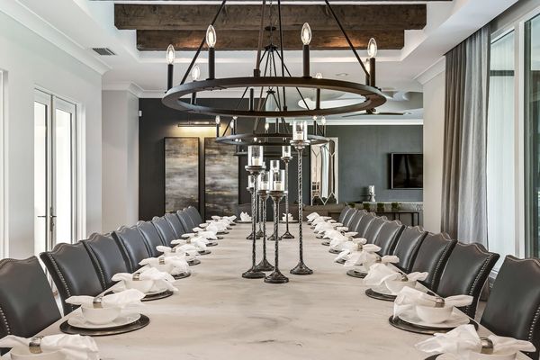 Seating for 30 at this extraordinary dining table