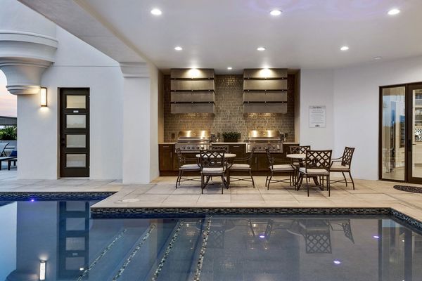 Dine al fresco with the soothing sounds of nature coming from the patio