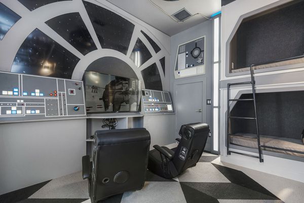 Find yourself in the Alliance Room, a hidden room between the kids rooms