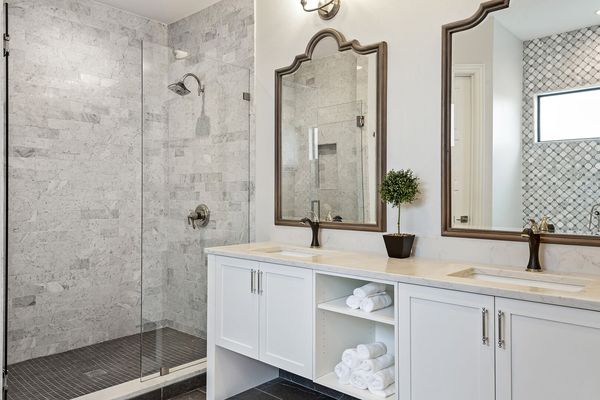 Gorgeous bathroom with a walk-in shower