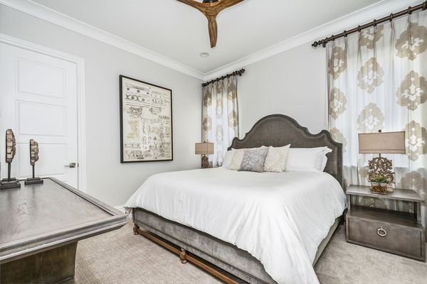 This lavish Master suite features a comfortable King bed