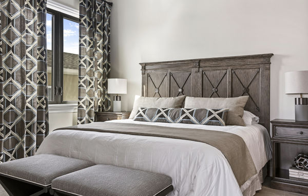 Sleep peacefully in this extravagant king-sized bed