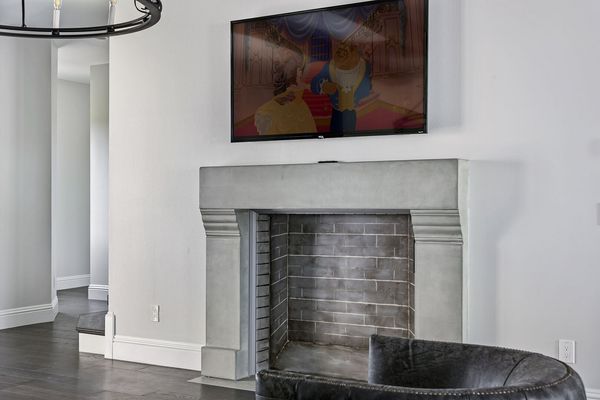 At first sight, this might just look like a 75-inch HD SMART TV and a fireplace