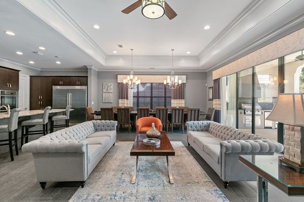 Relax with your loved ones in the comfortable plush sofas