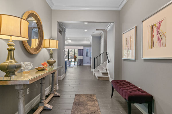 Luxurious decor throughout