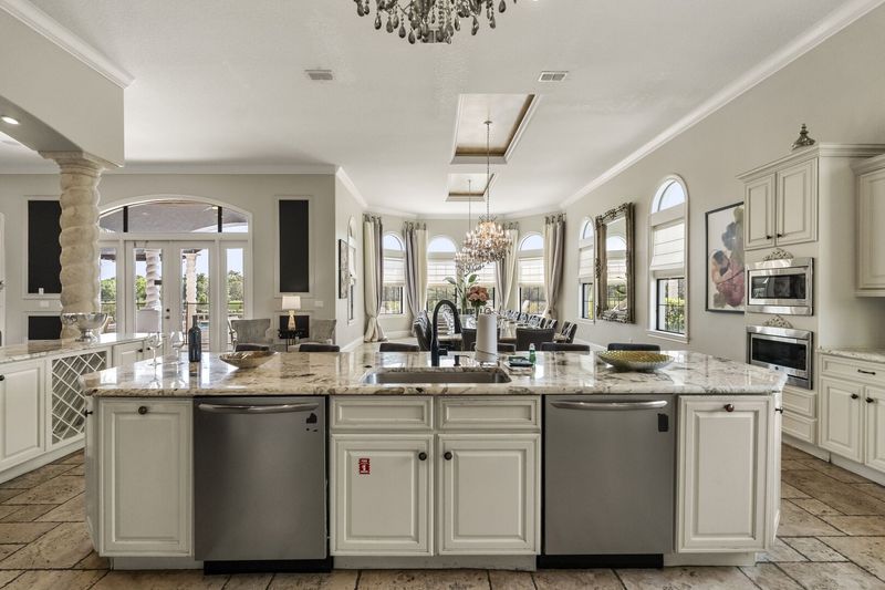 A fully-equipped kitchen complete with stainless steel appliances