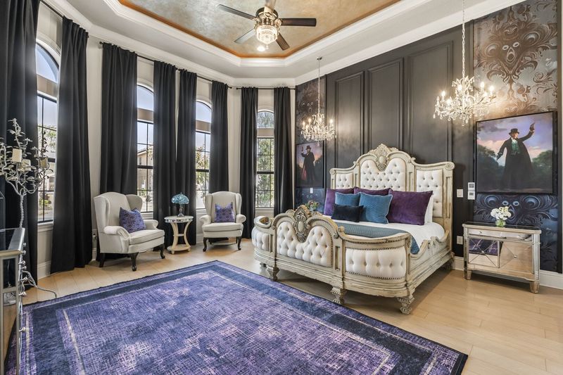 Beautiful bedroom with comfortable King bed
