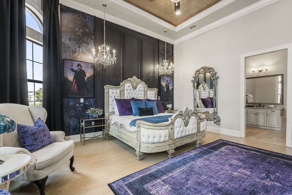 Beautiful bedroom with comfortable King bed