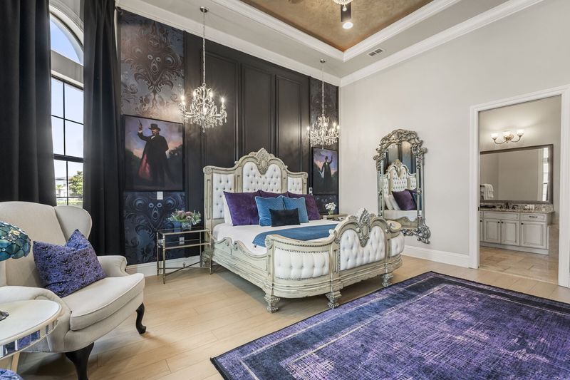 Beautiful bedroom with comfortable King bed