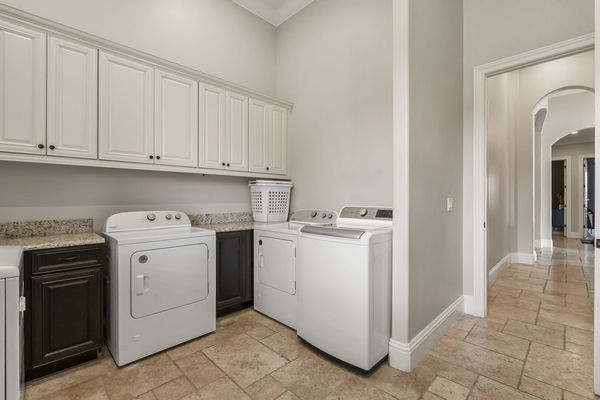 Fully equipped laundry room