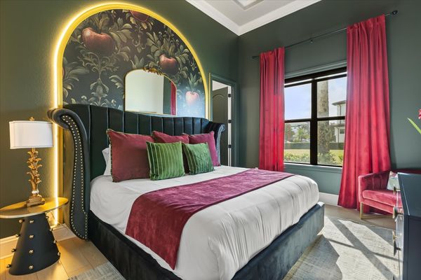 Retreat to the serene master bedroom, a spacious haven complete with luxurious furnishings and a tranquil ambiance