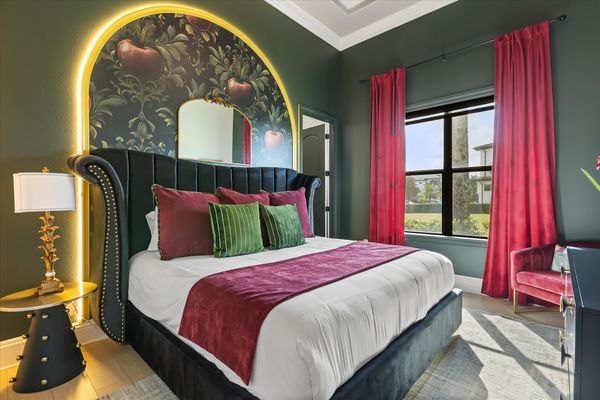 Retreat to the serene master bedroom, a spacious haven complete with luxurious furnishings and a tranquil ambiance