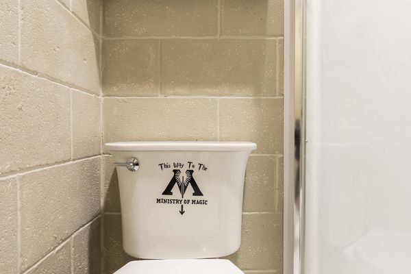 Even the kids bathroom features fun details