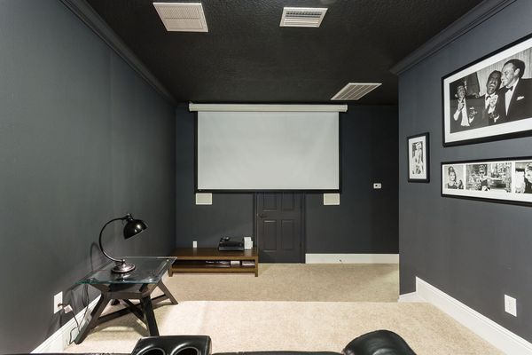 Kickback and watch a movie together on your projection screen