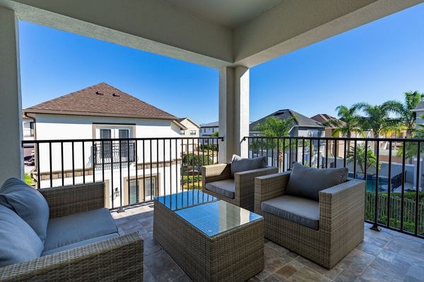Enjoy views from the patio, 2nd and 3rd floor balconies of the golf course and Reunion Grande