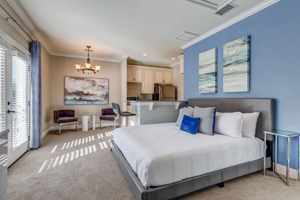 Head over to the annex for a beautiful King bedroom