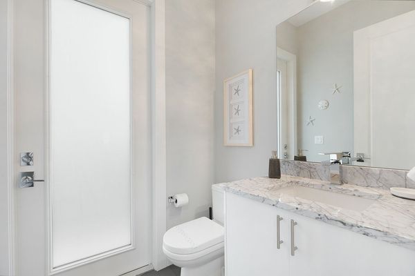 Hallway bathroom