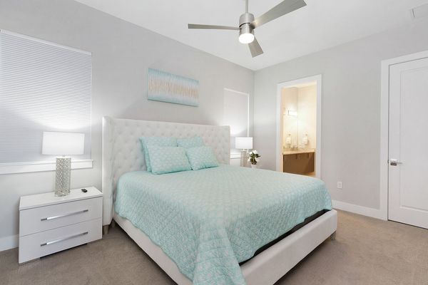 Lavish master suite  with a King sized bed