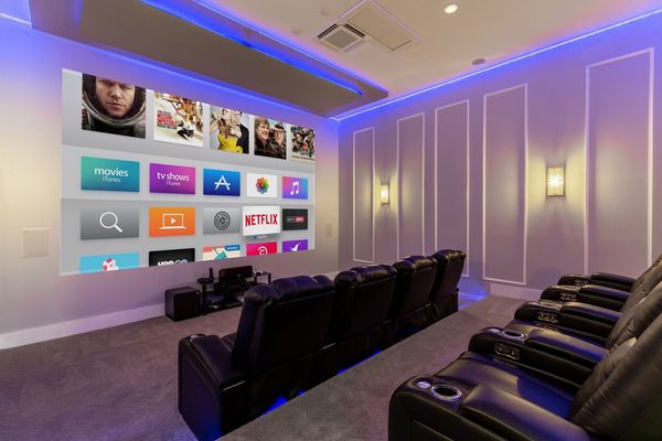 Bring everyone together in the private movie theater