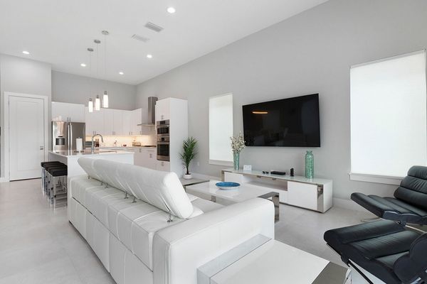 The modern furnishings will catch everyone`s eye