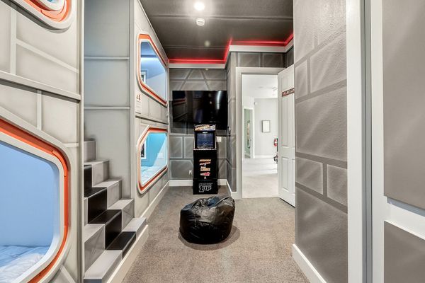 There's also a multi arcade for kids to play before bed