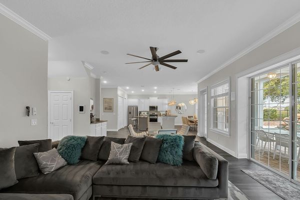 Enter into this beautiful home with an open living space and luxurious furnishings