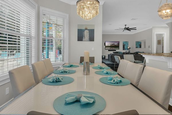 Have a home-cooked meal at the  formal dining table