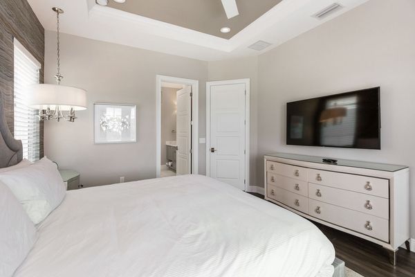 Lounge in bed and watch your favorite movie