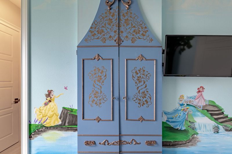 Royal sized dresser and TV