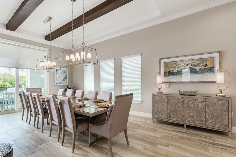 Dine as a family at the formal dining table