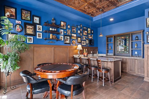 Show off your bartending skills  or have a friendly round of poker at the games table